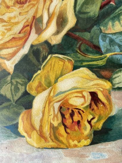 L. RAVERAT

Bouquets de roses formant pendant....
