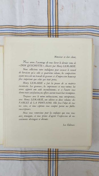 CERVANTES. Don Quixote. Illustrations H....