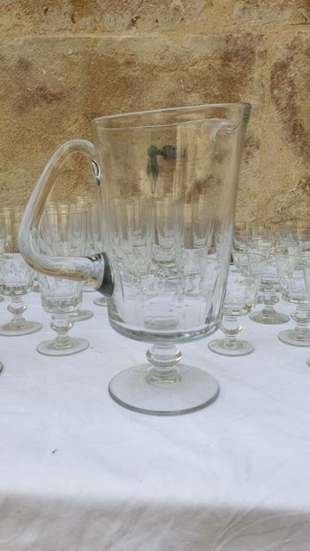 
Part of service of glasses 1930 with round...