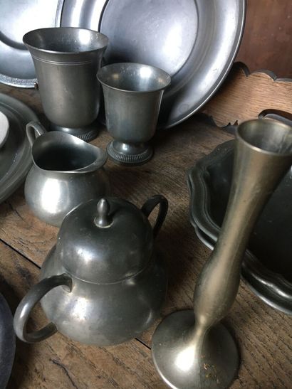 Lot of silver, silver plated and pewter utensils...