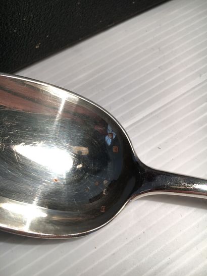 Part of a menagere in metal, flat model,...
