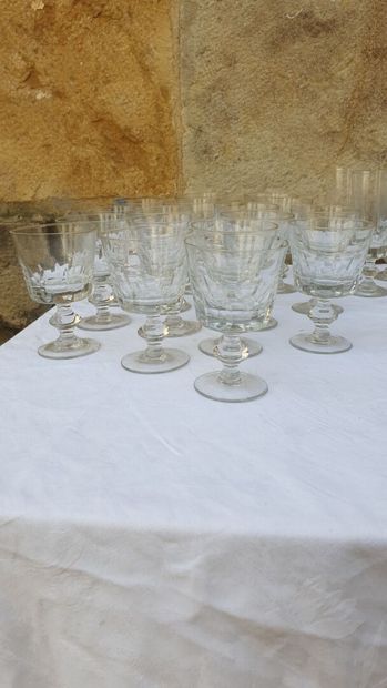 
Part of service of glasses 1930 with round...