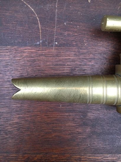 Pair of gilt bronze taps, 19th century

Marked...