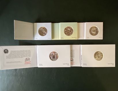 Silver coins - Monnaie de Paris

Lot of five...