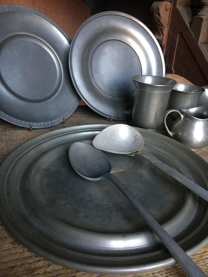 Lot of silver, silver plated and pewter utensils...