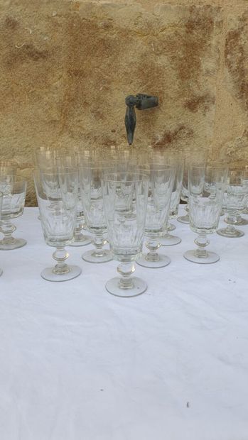 
Part of service of glasses 1930 with round...