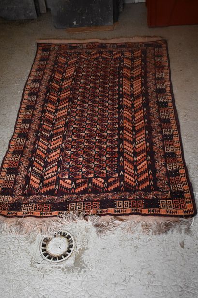 CAUCASUS, XXth century

Two carpets in wool...
