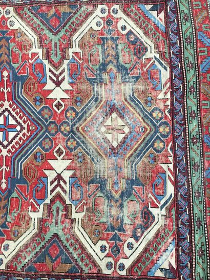 CAUCASUS, XXth century

Wool carpet with...