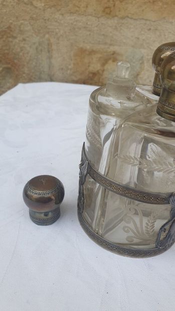 Toiletries including crystal bottles and...