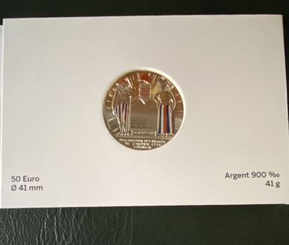 Silver coins - Monnaie de Paris

Lot of five...