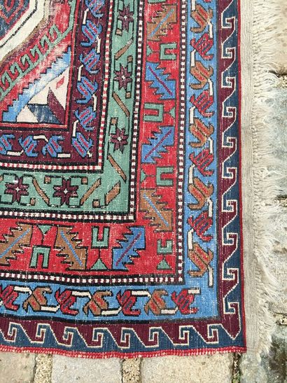 CAUCASUS, XXth century

Wool carpet with...