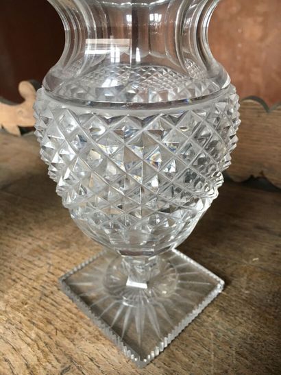 SAINT LOUIS, Medici crystal vase, XXth century...