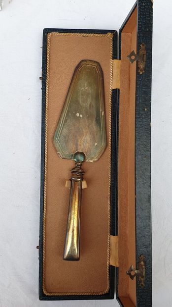 Set of cutlery in their cases (knives, salad...