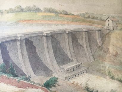 
Barrage du Lac de Pont, fin XIXème siècle




Aquarelle...