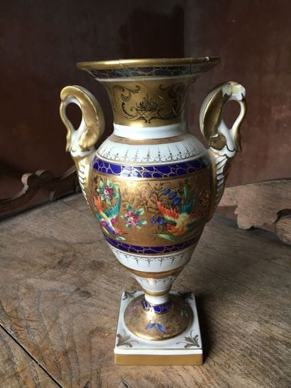 Fives-Lille earthenware vase, XXth century

Decorated...