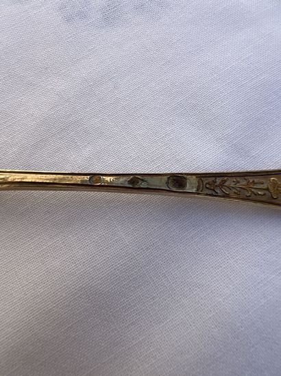 Suite of twelve spoons in vermeil, 1818-1838,...