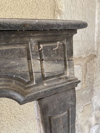 Cheminée en bois noirci, époque Louis XVI

H....