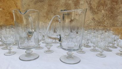 
Part of service of glasses 1930 with round...