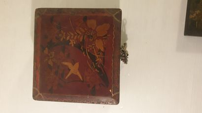 Set of three wooden boxes in the taste of...