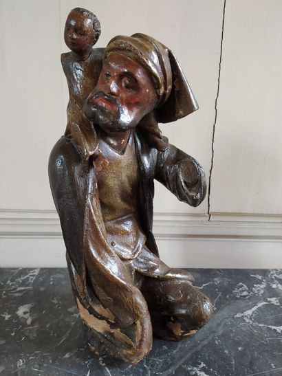Ecole française du XVIIe siècle

Saint Christophe...