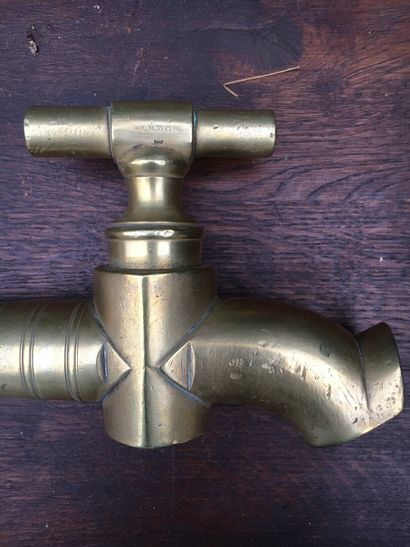 Pair of gilt bronze taps, 19th century

Marked...