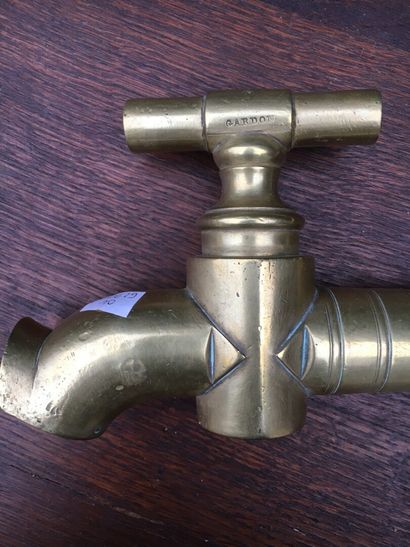 Pair of gilt bronze taps, 19th century

Marked...