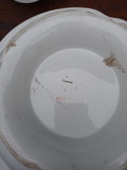 Two ewers and a bowl in glazed earthenware,...