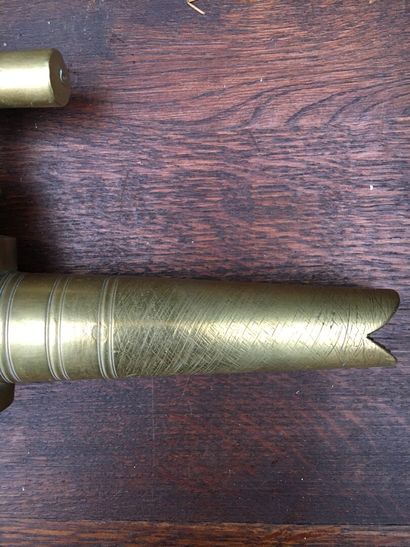 Pair of gilt bronze taps, 19th century

Marked...