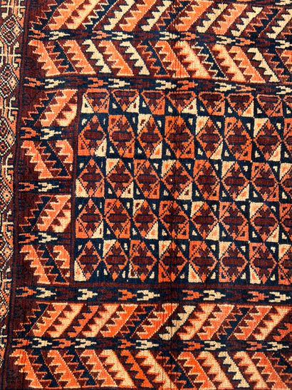 CAUCASUS, XXth century

Two carpets in wool...