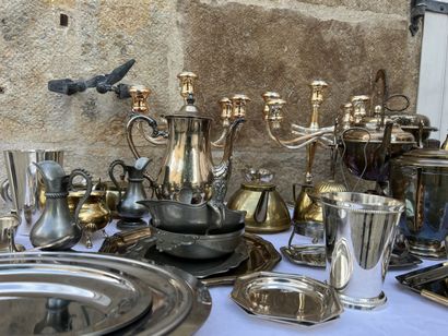 MANNETTE of silver plated metal, pewter and...