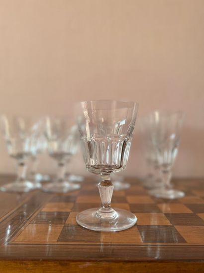 BACCARAT 

Part of a crystal glass set including...
