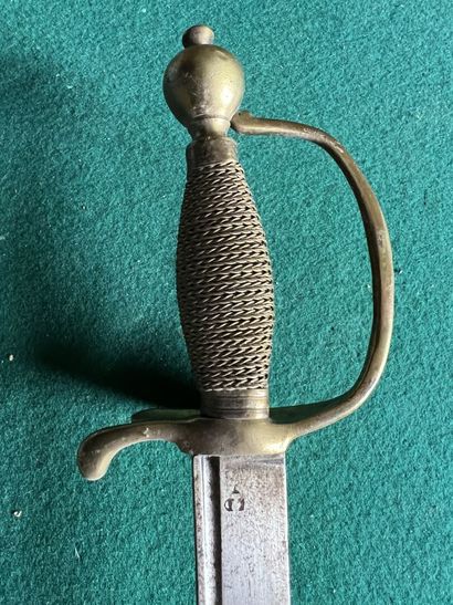 Infantry saber. Fully filigree fuse. Brass...