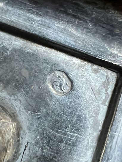 
Paire de moutardiers en argent, poinçon...
