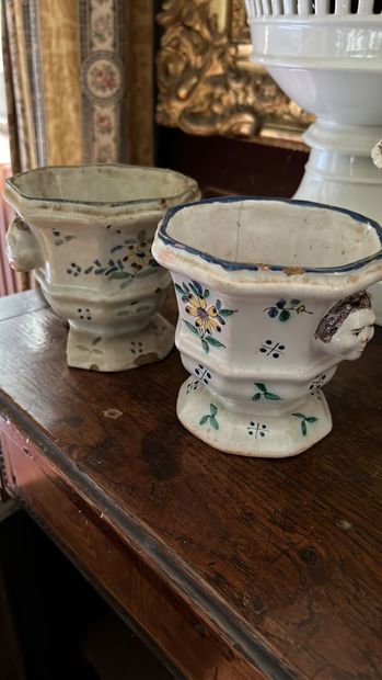 FRANCE 18th century 

Pair of polychrome...