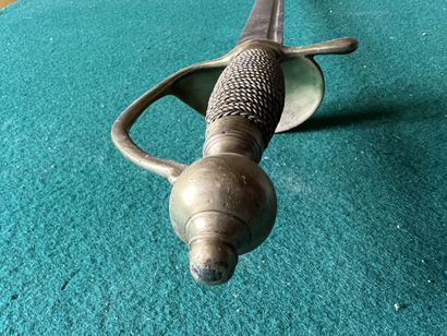 Infantry saber. Fully filigree fuse. Brass...