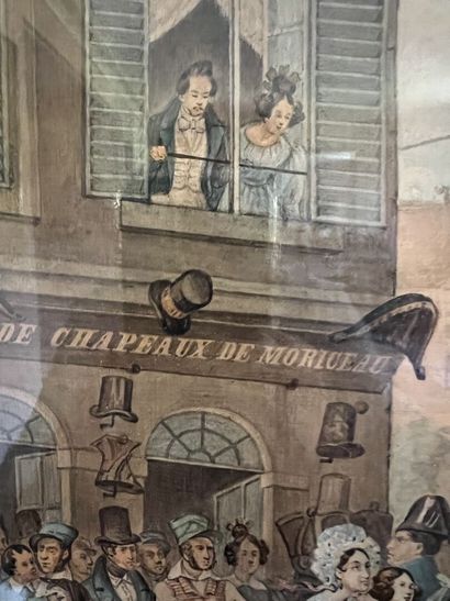 French school around 1840

The departure...