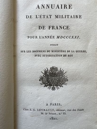 Directory of the military state of France...
