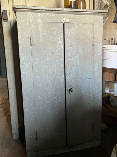 Petite armoire en bois laqué, époque XIXème...