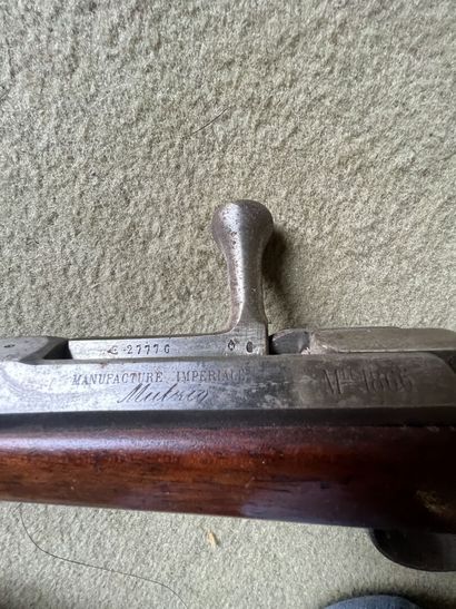 Bolt action rifle, model 1866. Barrel dated...
