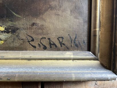 R SARK, XIXth century

Bunch of flowers

Canvas,...