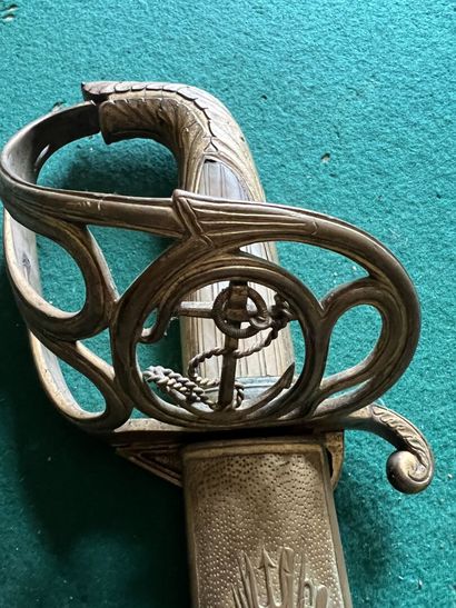 Danish naval officer's saber. Handle with...