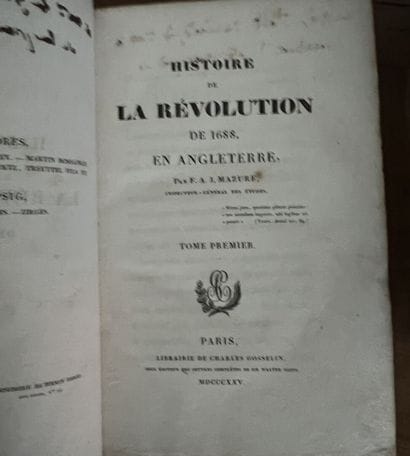 MAZURE

History of the Revolution of 1688...