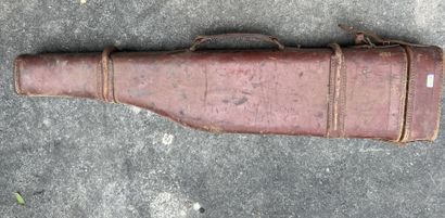 Ham case, in leather. EM (accidents, missing...