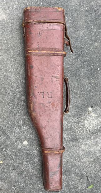 Ham case, in leather. EM (accidents, missing...