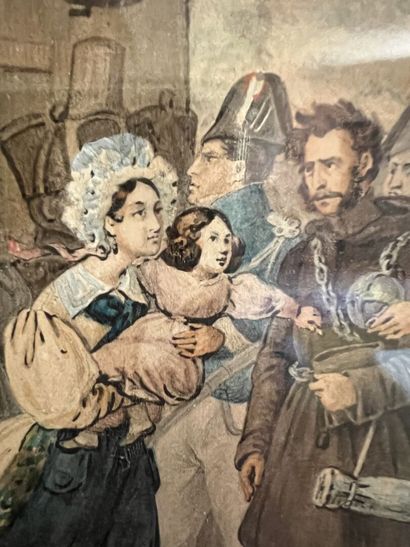 French school around 1840

The departure...