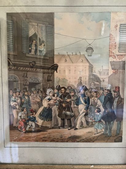 French school around 1840

The departure...