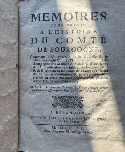 BURGUNDY AND FRANCHE-COMTE, 18th century

A...