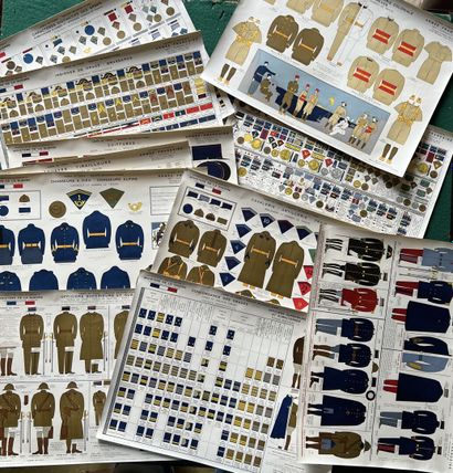 Uniforms of the French Army 1937. Army. Suite...