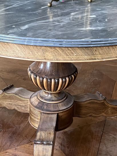 Large Louis Philippe period rosewood and...