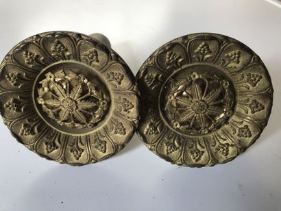 A set of gilt bronze embrace holders from...